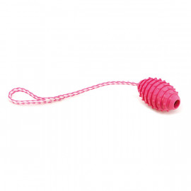 Juguete rosa con tirador termoplástico