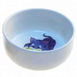 Comedero cerámica gatitos 