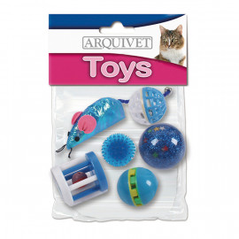Kit 6 juguetes azules